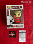 MEARS_001 - Friday the 13th 01 Jason Voorhees Funko Pop! Autographed By Derek Mears