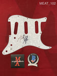 MEAT_102 - Pear Marble Strat  Pickguard Autographed By Meatloaf