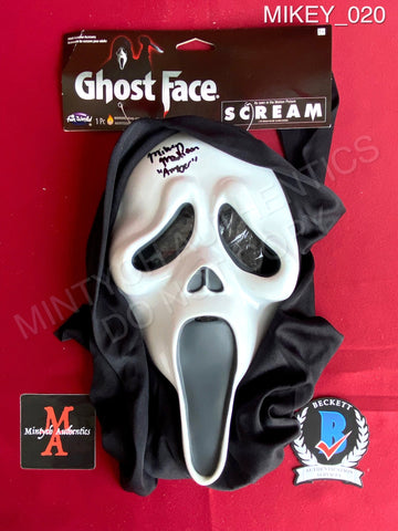 MIKEY_020 - Ghost Face Fun World Mask Autographed By Mikey Madison