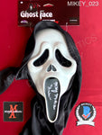 MIKEY_023 - Ghost Face Fun World Mask Autographed By Mikey Madison