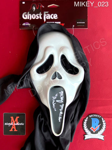 MIKEY_023 - Ghost Face Fun World Mask Autographed By Mikey Madison