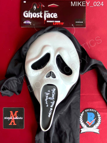 MIKEY_024 - Ghost Face Fun World Mask Autographed By Mikey Madison