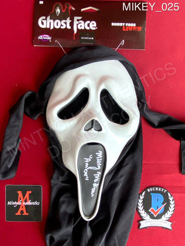 MIKEY_025 - Ghost Face Fun World Mask Autographed By Mikey Madison
