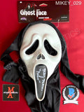 MIKEY_029 - Ghost Face Fun World Mask Autographed By Mikey Madison