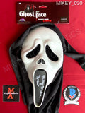 MIKEY_030 - Ghost Face Fun World Mask Autographed By Mikey Madison