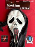 MIKEY_035 - Ghost Face Fun World Mask Autographed By Mikey Madison