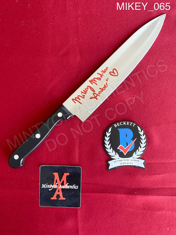MIKEY_065 - Real 8" Knife Knife Autographed By Mikey Madison