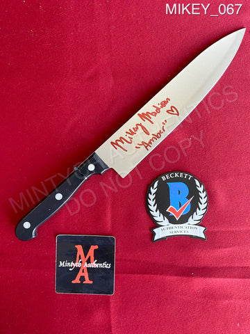 MIKEY_067 - Real 8" Knife Knife Autographed By Mikey Madison