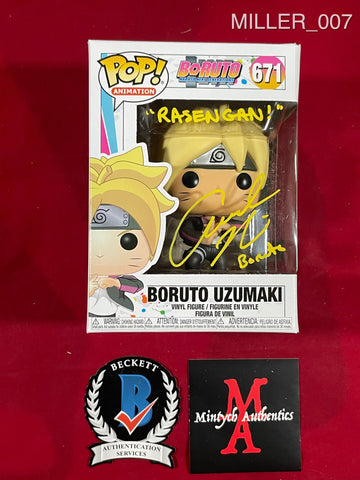 MILLER_007 - Boruto 671 Boruto Uzumaki Funko Pop! Autographed By Amanda Miller