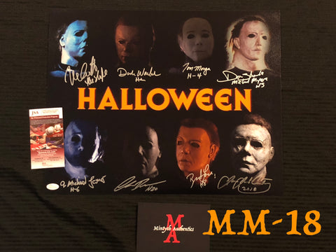 MM_18 - 16x20 Photo Autographed By Multiple Michael Myers