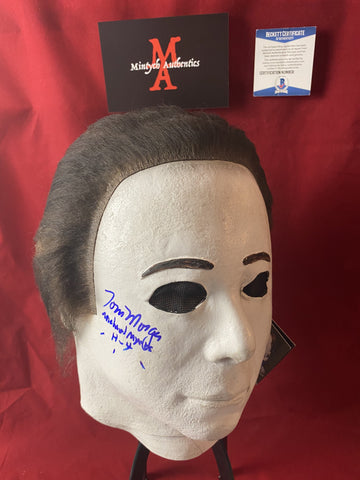 MORGA_107 - Michael Myers Halloween 4 Trick Or Treat Studios  Mask Autographed By Tom Morga