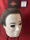 MORGA_111 - Michael Myers Halloween 4 Trick Or Treat Studios  Mask Autographed By Tom Morga