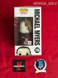 MORGA_326 - Halloween 1156 Michael Myers Funko Pop! Autographed By Tom Morga