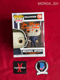 MORGA_331 - Halloween 1156 Michael Myers Funko Pop! (IMPERFECT) Autographed By Tom Morga