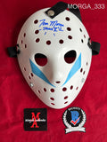 MORGA_333 - Jason Voorhees Part V 13X Studios Mask (Clean) Autographed By Tom Morga