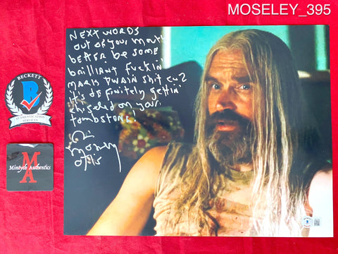 MOSELEY_395 - 11x14 Photo Autographed By Bill Moseley
