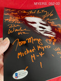 MYERS_052 - 11x14 Photo Autographed By SIXTEEN Michael Myers Actors