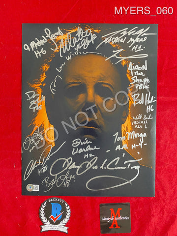 MYERS_060 - 11x14 Photo Autographed By FIFTEEN Michael Myers Actors