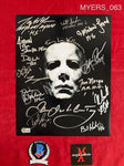 MYERS_063 - 11x14 Photo Autographed By FIFTEEN Michael Myers Actors