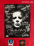 MYERS_063 - 11x14 Photo Autographed By FIFTEEN Michael Myers Actors