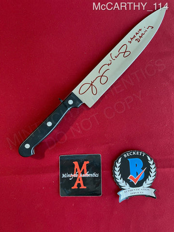 McCARTHY_114 - Real 8" Steel Knife Autographed By Jenny McCarthy
