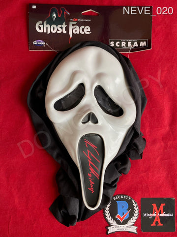 NEVE_020 - Ghostface (Fun World) Mask Autographed By Neve Campbell