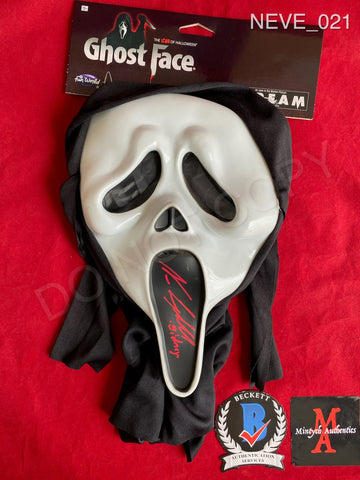 NEVE_021 - Ghostface (Fun World) Mask Autographed By Neve Campbell