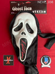NEVE_038 - Ghost Face Fun World EU Mask Autographed By Neve Campbell