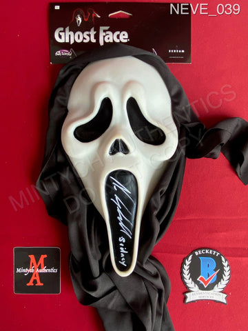 NEVE_039 - Ghost Face Fun World EU Mask Autographed By Neve Campbell