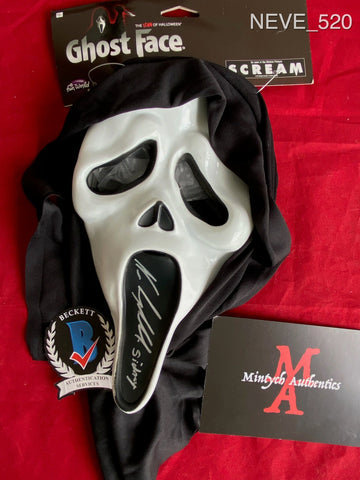 NEVE_520 - Ghostface Mask Autographed By Neve Campbell