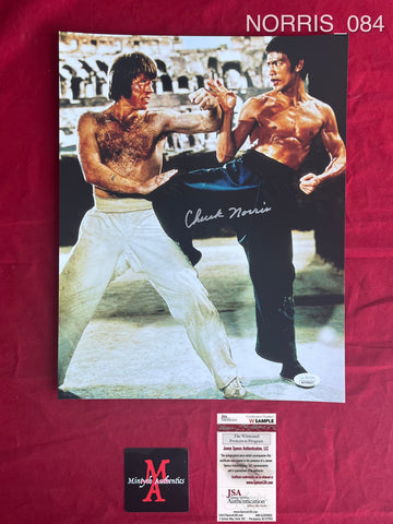 NORRIS_084 - 11x14 Photo Autographed By Chuck Norris