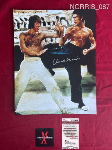 NORRIS_087 - 11x14 Photo Autographed By Chuck Norris