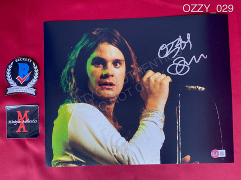 OZZY_029 - 11x14 Photo Autographed By Ozzy Osbourne