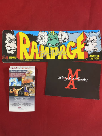 RAMPAGE_002 - Rampage Tin Sign Autographed By Brian Colin