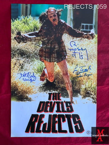 REJECTS_059 - 13x19 Poster Autographed By Bill Moseley, Kate Norby & Lew Temple
