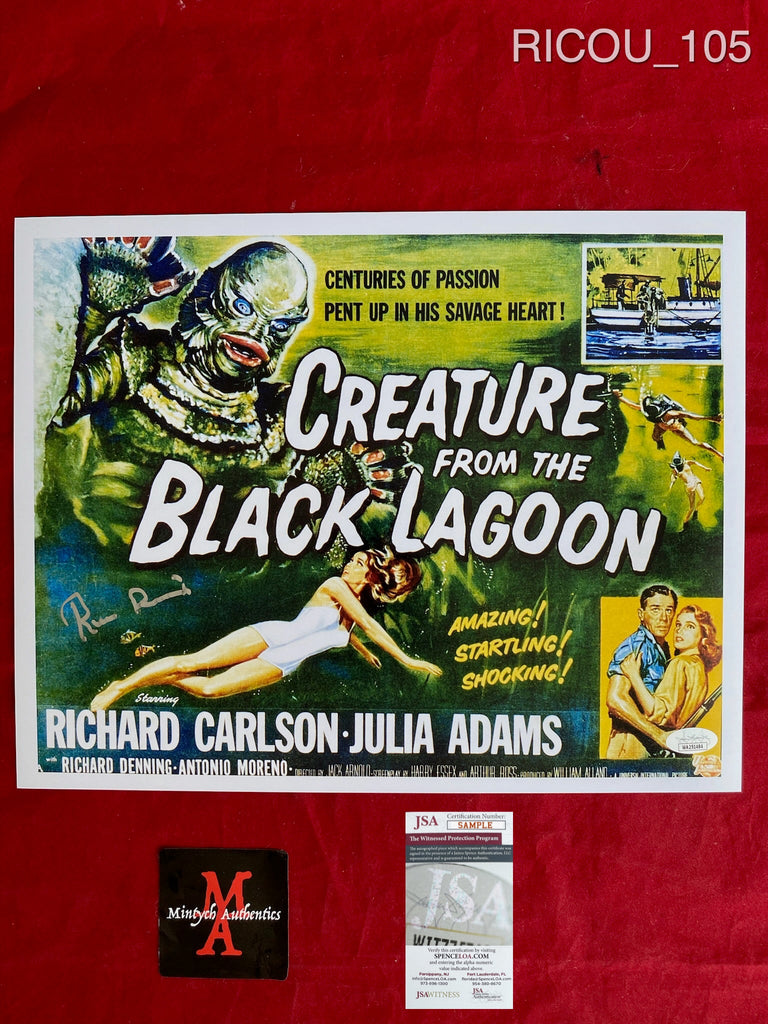 RICOU_105 11x14 Photo Autographed By Ricou Browning Mintych Authentics