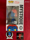 ROMIJN_013 - Marvel 638 Mystique Metallic Special Edition Funko Pop! Autographed By Rebecca Romijn