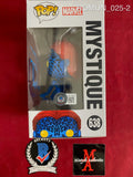 ROMIJN_025 - Marvel 638 Mystique Funko Pop! Autographed By Rebecca Romijn