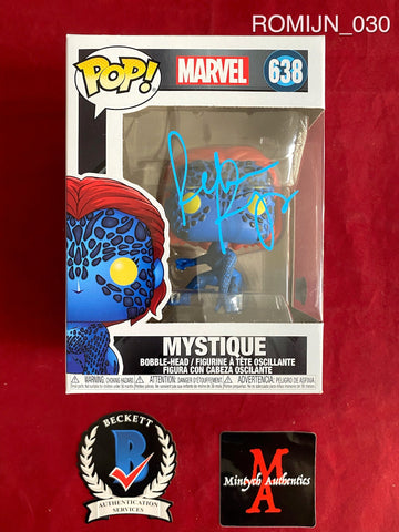 ROMIJN_030 - Marvel 638 Mystique Funko Pop! Autographed By Rebecca Romijn