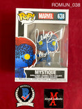 ROMIJN_038 - Marvel 638 Mystique Funko Pop! Autographed By Rebecca Romijn