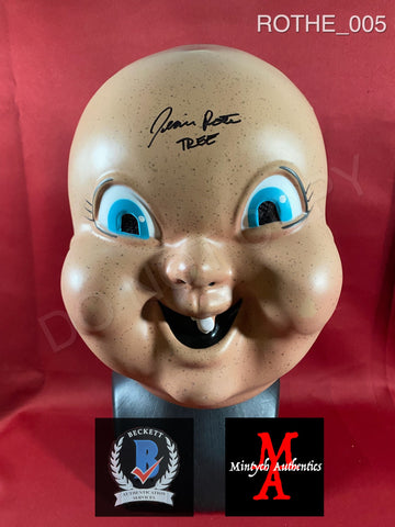 ROTHE_005 - Happy Death Day Trick Or Treat Studios Mask Autographed By Jessica Rothe