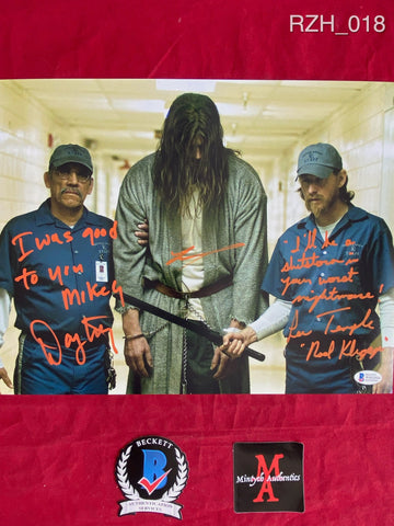 RZH_018 - 11x14 Photo Autographed By Danny Trejo, Lew Temple & Tyler Mane