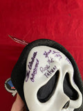SCREAM_006 - Ghostface 25th Anniversary Fun World Mask Autographed By (7) Rose McGowan, Neve Campbell, Matthew Lillard, Skeet Ulrich, Roger Jackson, Jamie Kennedy & Lee Waddell