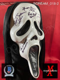 SCREAM_018 - Ghostface (Fun World) Mask Autographed By (8) Neve Campbell, Matthew Lillard, Skeet Ulrich, Jamie Kennedy, Rose McGowan, David Arquette, Lee Waddell & Roger Jackson
