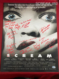 SCREAM_052 - 16x20 Photo Autographed By (9) Neve Campbell, Matthew Lillard, Skeet Ulrich, Jamie Kennedy, Rose McGowan, David Arquette, Lee Waddell, Roger Jackson & Henry Winkler