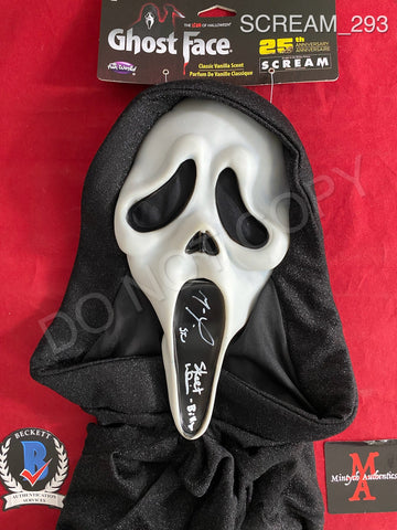 SCREAM_293 - Ghostface 25th Anniversary Fun World Mask Autographed By Matthew Lillard & Skeet Ulrich