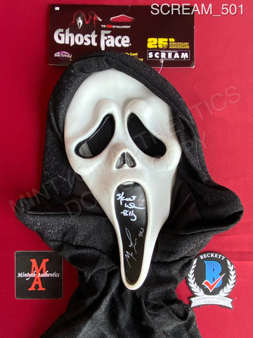 SCREAM_501 - Ghost Face 25th Anniversary (Fun World) Mask Autographed By Matthew Lillard & Skeet Ulrich