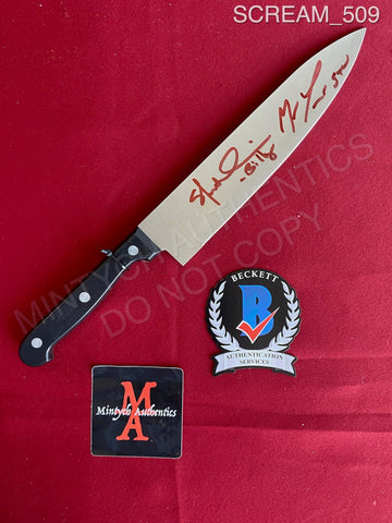 SCREAM_509 - Real 8" Knife Knife Autographed By Matthew Lillard & Skeet Ulrich