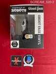 SCREAM_520 - Ghost Face 008 Knit Series Handmade By Robots Vinyl Figure Autographed By Matthew Lillard & Skeet Ulrich