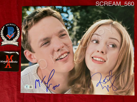 SCREAM_560 - 11x14 Photo Autographed By Matthew Lillard & Rose McGowan